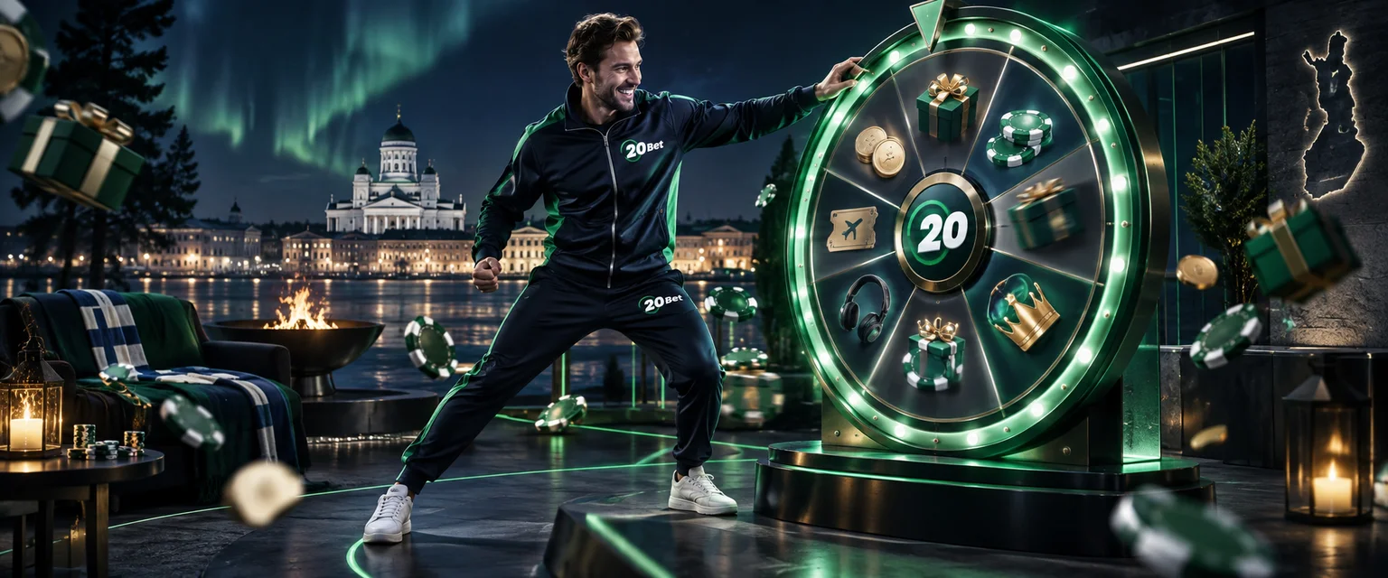 Adult man in 20Bet sportswear — The Casino Extras Worth Noticing
