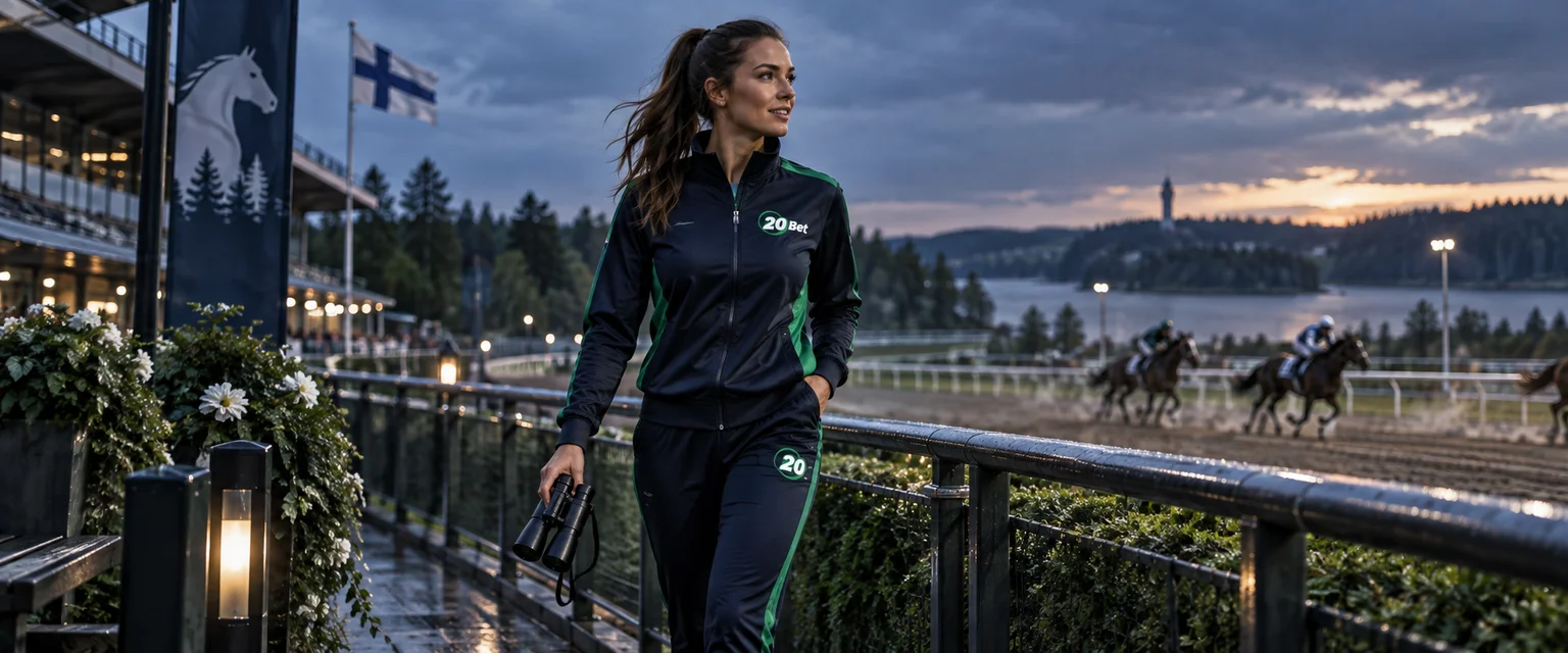 Adult woman in 20Bet sportswear — The Racing Section Nobody Expects